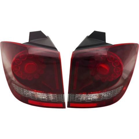 Tail Light Set For 2009-2020 Dodge Journey LH RH Outer Clear/Red with Black LED