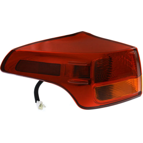 Halogen Tail Light For 2013-2015 Toyota RAV4 Japan Built Left Outer Clear/Red
