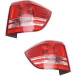 Tail Light Set For 2009-2018 Dodge Journey Left and Right Outer Halogen CAPA 2Pc