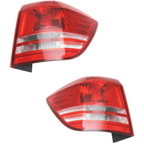 Tail Light Set For 2009-2018 Dodge Journey Left and Right Outer Halogen CAPA 2Pc