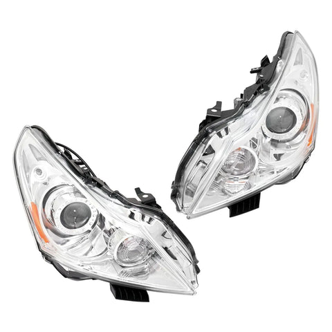 Headlight Assembly Set For 2010-2012 Infiniti G37 2011-2012 G25 Left Right Sedan