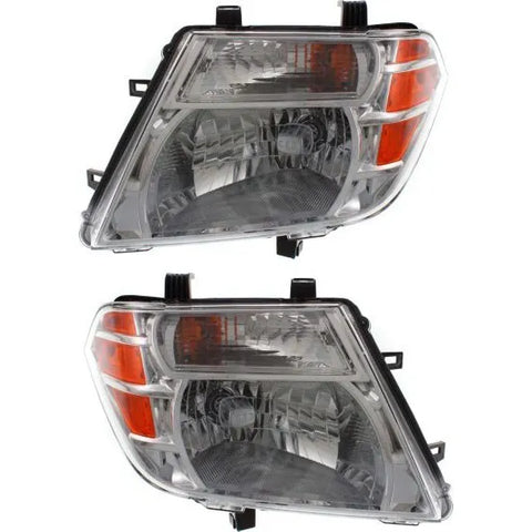 Headlight Set For 2008-2012 Nissan Pathfinder Left and Right With Bulb CAPA 2Pc