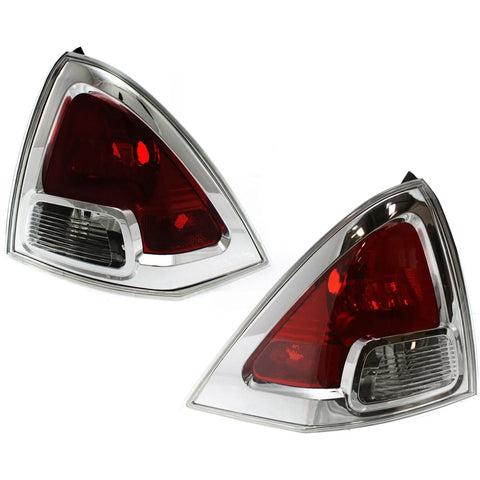 Set of 2 Tail Light For 2006-2009 Ford Fusion S LH & RH Clear & Red Lens