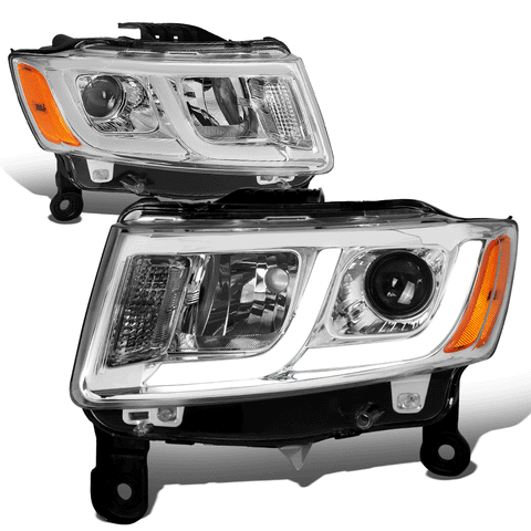 [LED DRL] 14-16 Jeep Grand Cherokee Projector Headlight/Lamp