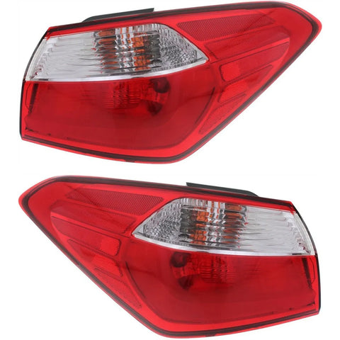 Rear Halogen Tail Light Lamp Assembly LH RH Kit Pair Set of 2 for Kia Forte New