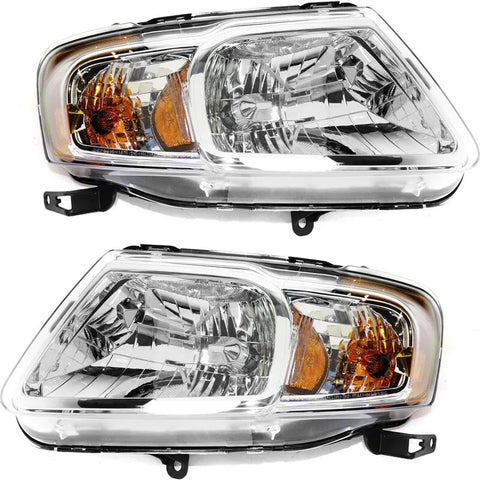 Headlight For 2008-2011 Mazda Tribute Pair Driver and Passenger Side CAPA