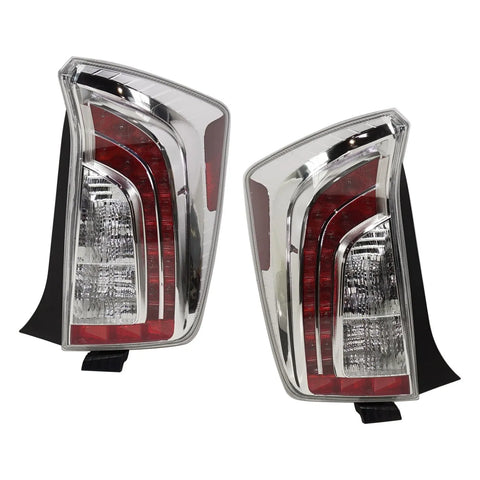Tail Light Set For 2012-2015 Toyota Prius Left and Right Red Lens LED