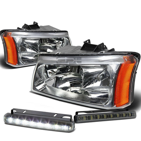 CHROME CRYSTAL LENS HEADLIGHT+AMBE