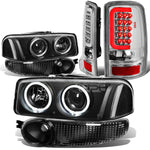 01+DENALI BLACK HALO PROJECTOR HEADLIGHT+BUMP