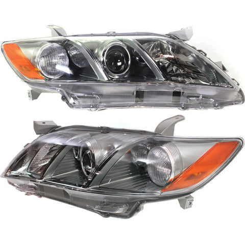 Headlight Set For 2007-2009 Toyota Camry SE USA Built Chrome Left and Right
