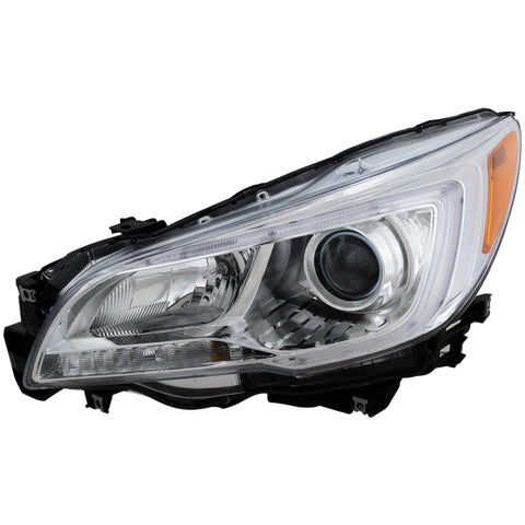 Halogen Headlight Chrome Interior Left Side For 2015-2017 Subaru Legacy Outback