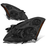 10-12 Nissan Altima Sedan Pair Smoked Housing Amber Corner Headlight/Lamp