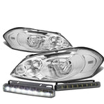 CHROME HOUSING CLEAR HEADLIGHT+CORN
