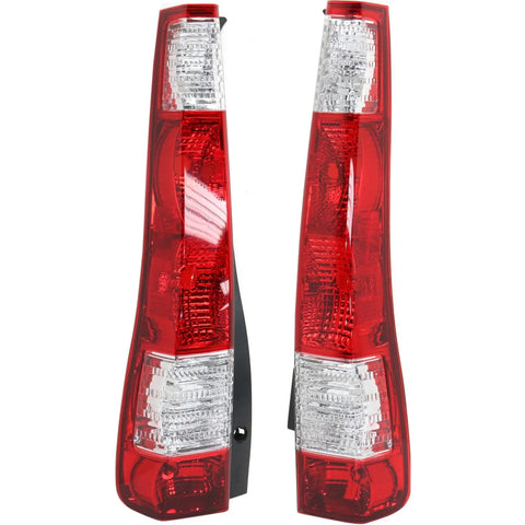 Tail Light Set For 2005-2006 Honda CR-V Left and Right Clear/Red Halogen