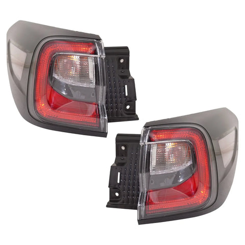 Tail Light Set For 2020 Subaru Outback Left and Right Outer Clear/Red LED