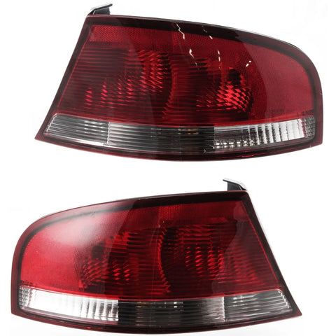 Halogen Tail Light Set For 2001-2006 Chrysler Sebring Sedan Clr/Red w/Bulbs 2Pcs