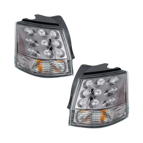 Tail Light Set For 2007-2013 Mitsubishi Outlander LH RH Outer Clear Lens CAPA