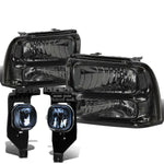 05-07 SUPERDUTY SMOKED TINTED HEADLIGHT+CLEA