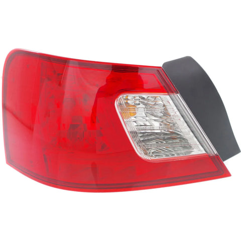 Halogen Tail Light For 2008-2012 Mitsubishi Galant Left Clear/Red Lens w/ Bulbs