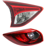 Tail Light Set For 2016 Mazda CX-5 Left Inner and Outer Red Lens Halogen/LED