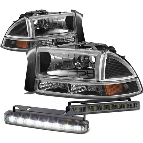 BLACK HEADLIGHT+AMBE