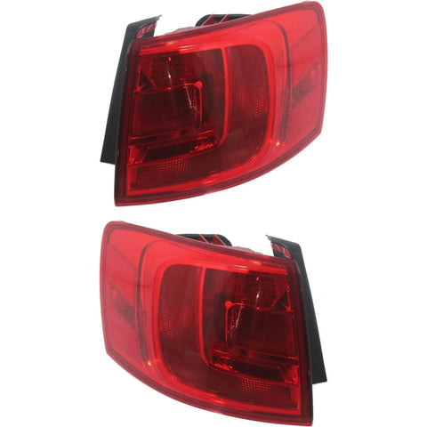CAPA Tail Light LH and RH Outer For Volkswagen 2011-18 Jetta 13-14 Hybrid Sedan
