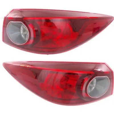 Tail Light For 2014-2018 Mazda 3 Set of 2 Driver and Passenger Side Outer