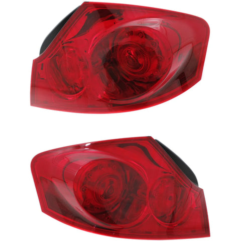 Tail Light For 2009-2013 Infiniti G37 Set of 2 Driver and Passenger Side CAPA