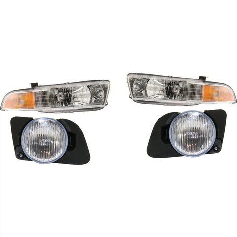 Headlight Kit For 99-2001 Mitsubishi Galant Left and Right 4Pc