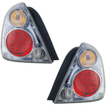 Tail Light Set For 2002-2006 Nissan Altima Left and Right Clear/Red LED Assembly
