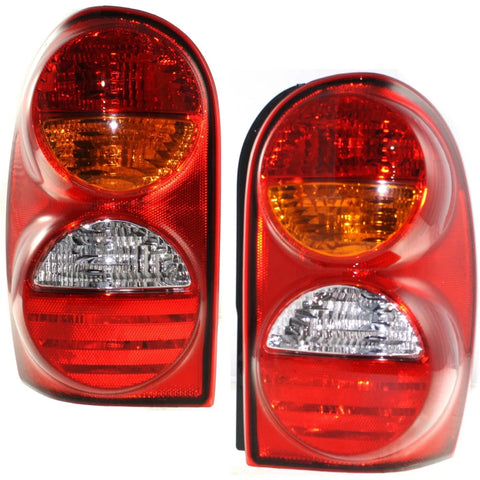 Set of 2 Tail Light For 2002-2004 Jeep Liberty Sport LH & RH w/ Bulb(s)
