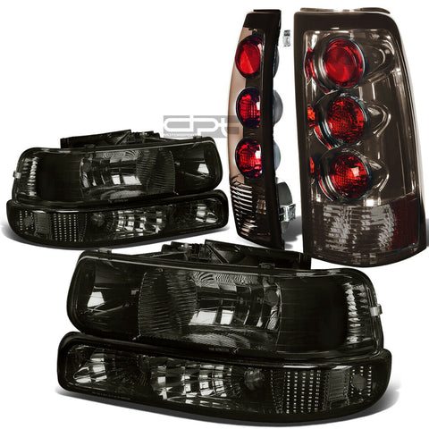 99-02 SILVERADO SMOKE HEADLIGHT+CLEA