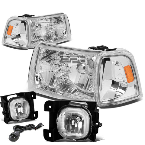CHROME CRYSTAL HEADLIGHT+AMBE