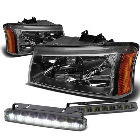 BLACK CRYSTAL CLEAR HEADLIGHT+AMBE