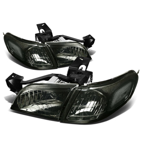 1997-2005 Chevy Venture Smoked Housing Headlight+Clea