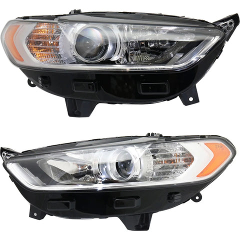 Headlight For 2013-2016 Ford Fusion Pair Driver and Passenger Side CAPA