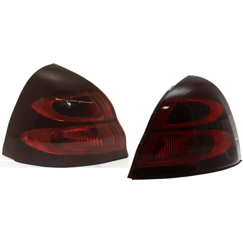 Halogen Tail Light Set For 2004-2008 Pontiac Grand Prix Red Lens w/ Bulbs 2Pcs