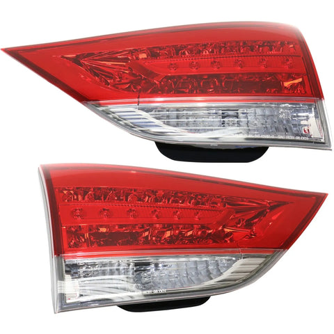 Tail Light For 2012-2014 Toyota Sienna Set of 2 Driver and Passenger Side Inner