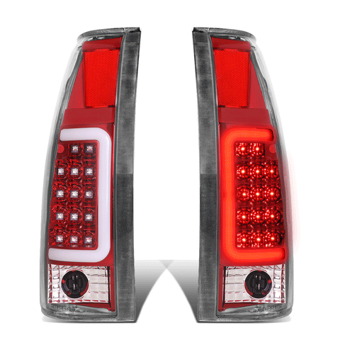 1988-2000 Chevy C/K Pickup Suburban 3D LED C-Bar Tail Brake Light Lamp Red