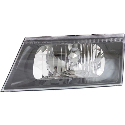 Headlight For 2003-2004 Mercury Marauder Left Black Bezel With Bulb