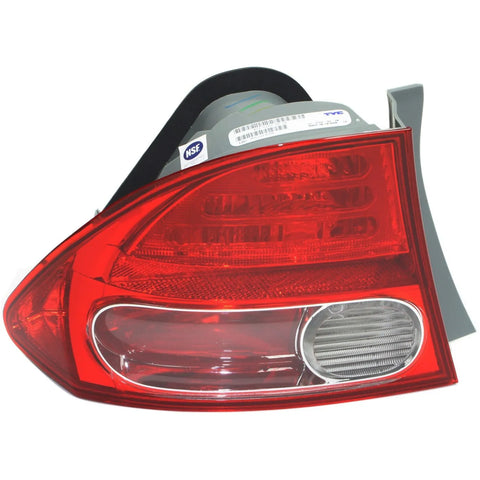New Tail Light Lamp Driver Left Side Outer LH Sedan For Honda Civic 2006-2008