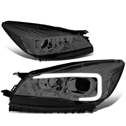 2013-2016 d Escape LED DRL Tube Bar Projector Headlight Head Lamp Smoked