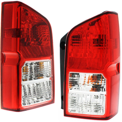 Halogen Tail Light Set For 2005-2012 Nissan Pathfinder Clear/Red w/ Bulbs 2Pcs