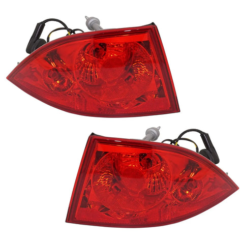 Tail Light Set For 2006-2011 Buick Lucerne Left Right Outer w/ bulb Halogen CAPA