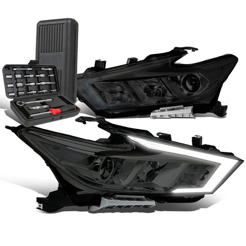 2016-2018 Maxima SL LED DRL Smoked/Clear Corner Projector Headlight+Tool Box