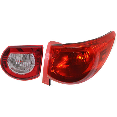 Tail Light For 2009-2012 Chevrolet Traverse Passenger Side Inner and Outer