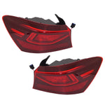Tail Light Set For 2019-2021 Kia Forte Left and Right Outer Red Lens LED