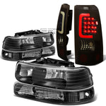 99-02 SILVERADO BLACK HEADLIGHT+CLEA