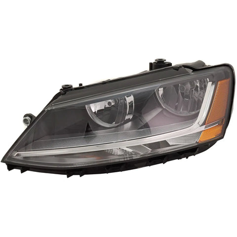 Headlight For 2017-2018 Volkswagen Jetta Driver Side With bulbs Halogen