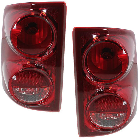 Set of 2 Tail Light For 2005-2010 Dodge Dakota SLT LH & RH w/ Bulb(s)